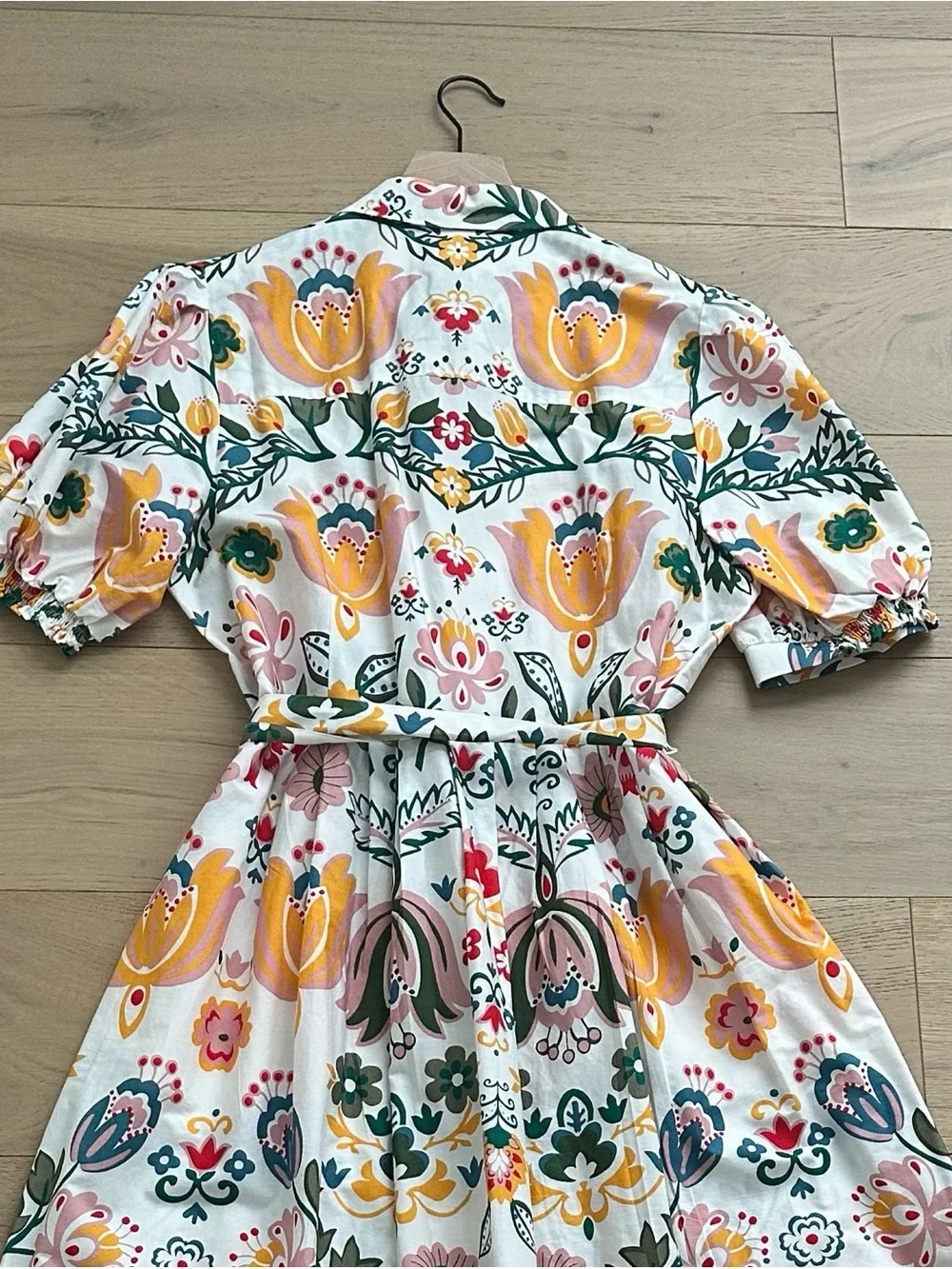 Boden Alexa Maxi Shirt Dress in Ivory Tulip Fusion. Size 16/18 - Picture 9 of 14